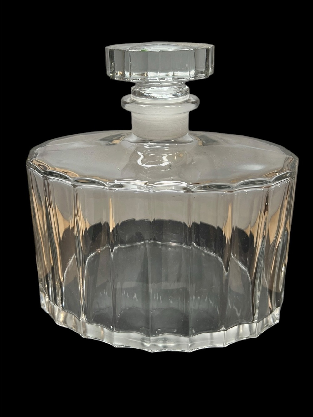 Vintage Luigi Bormioli Light & Music Crystal Whiskey Decanter with Stopper #14